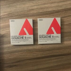 LOT of 2 - Holbein Acrylic Gouache D991 5 Color Set 12ml BRAND NEW